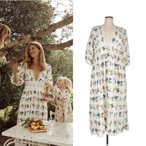 ANTHROPOLOGIE Carla Embroidered Maxi Dress HTF Sz 8